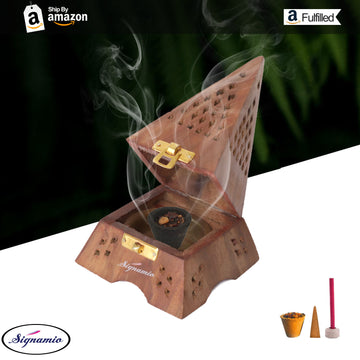 Eiffel Tower Wooden Sambrani Dhoop Cup Stand