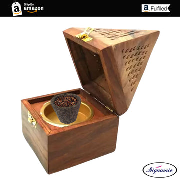 Wooden Sambrani Dhoop Dhup Cup Cone Batti Stand