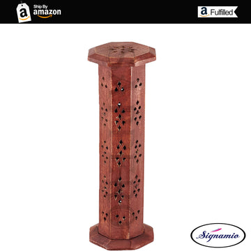 Wooden Agarbatti Stand with Extra Ash Catcher - (2 Pcs)