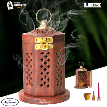 Hanging Wooden Sambrani Dhoop Cup Stand