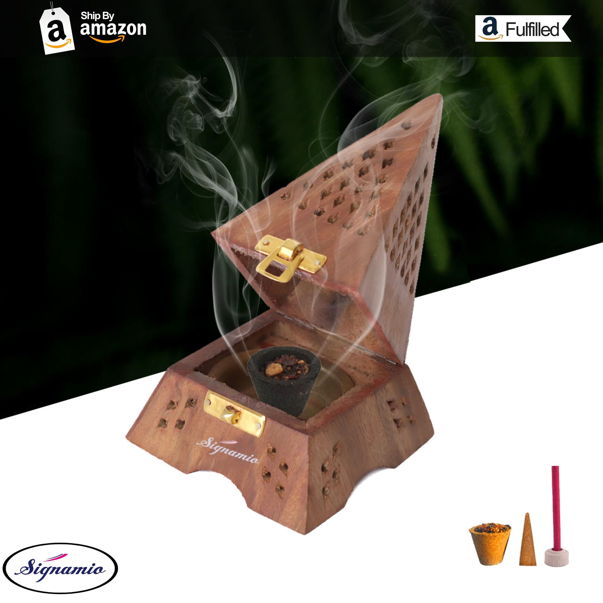 Eiffel Tower Wooden Sambrani Dhoop Cup Stand