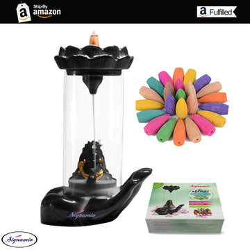 Adiyogi Shiv backflow dhup Smoke Fountain -1 Pcs/30 Cones