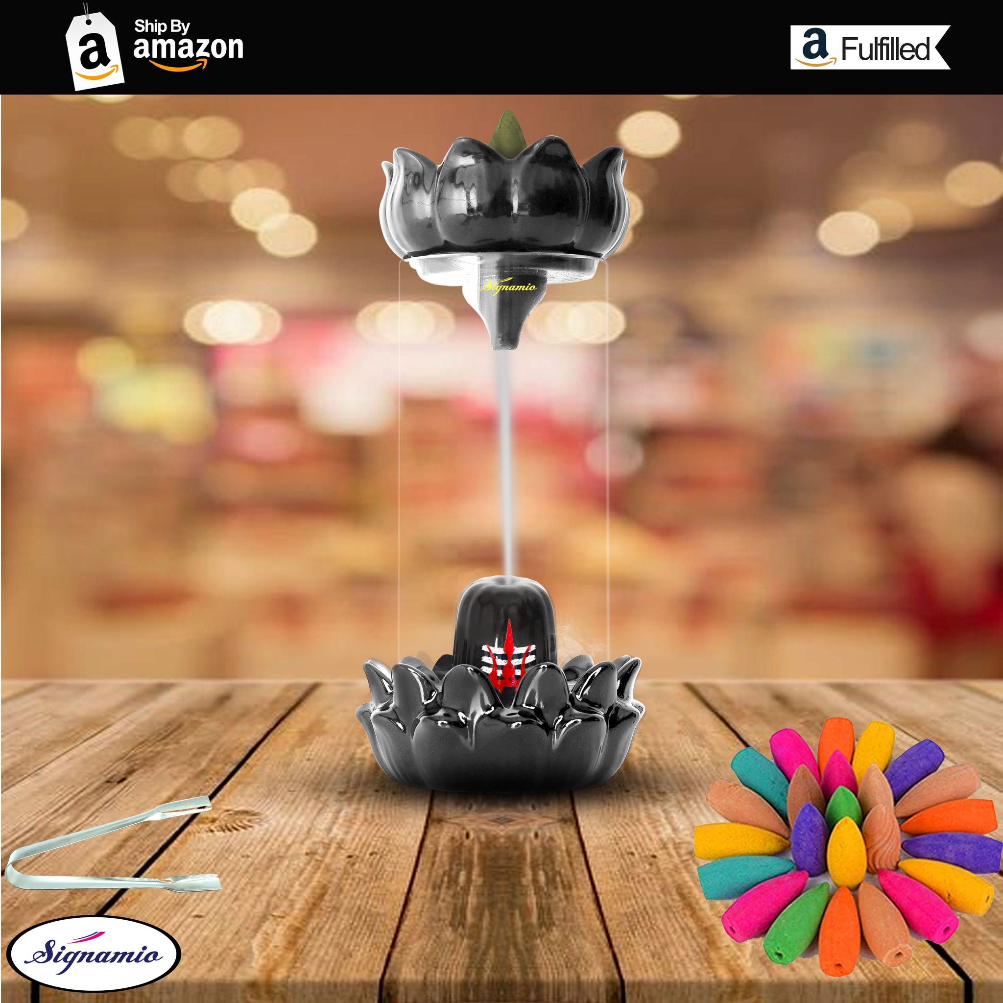 Aromatic Essence of Shivling Back Flow Fountain - 1 Pcs/30 Cones